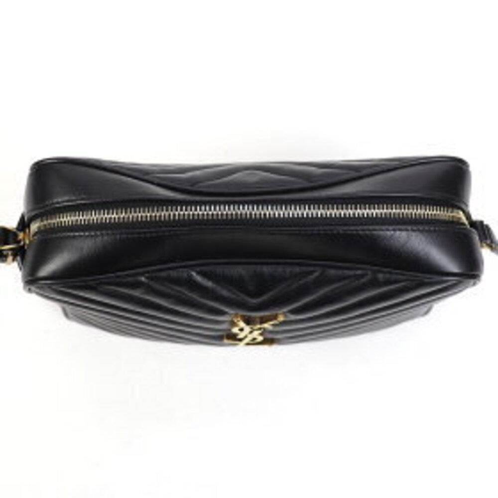 Yves Saint Laurent Monogram Lou Camera Tassel Charm YSL Logo Fringe Chevron V - Picture 6 of 7
